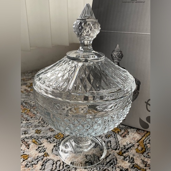 Pasabahce Diamond Sodalime Glass Candy Dish - Picture 3 of 16